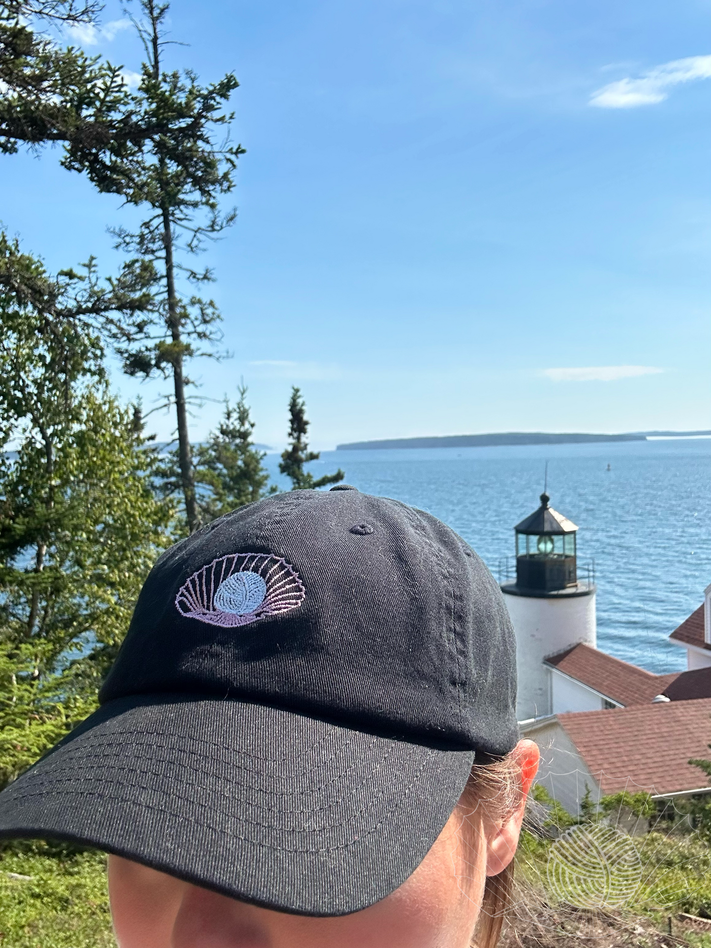 Freshwater Purl Fiber Embroidered Hat